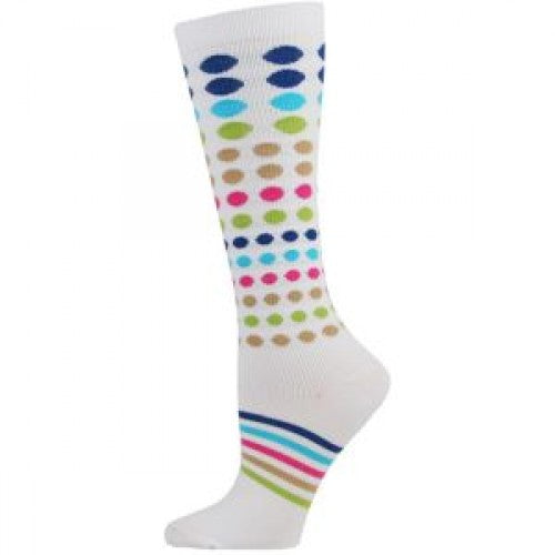 Compression Socks- Casacde Dots and Stripes