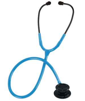 Dual Head Stethoscope | Clinical Stethoscope | Neon Blue with Stealth black finish
