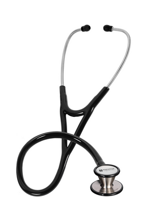Black cardiology stethoscope