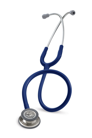 Navy Littmann Classic III Stethoscope | Silver headset and chestpiece