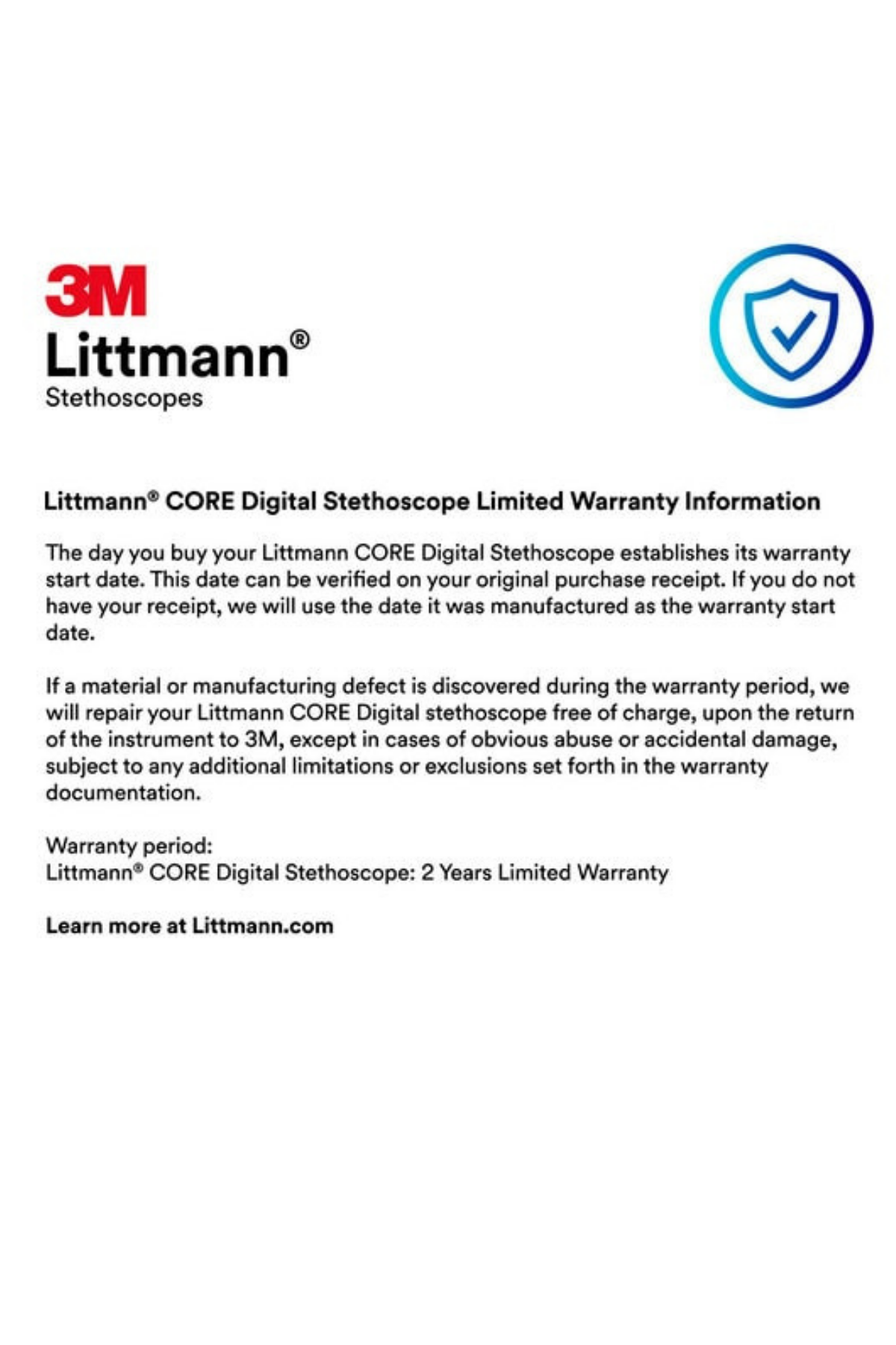 3M™ Littmann® CORE Digital Stethoscope Product Overview & Setup video 