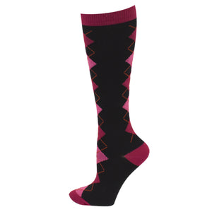 Compression Socks- Red and Pink Argyle -  - iMed Clothing Company