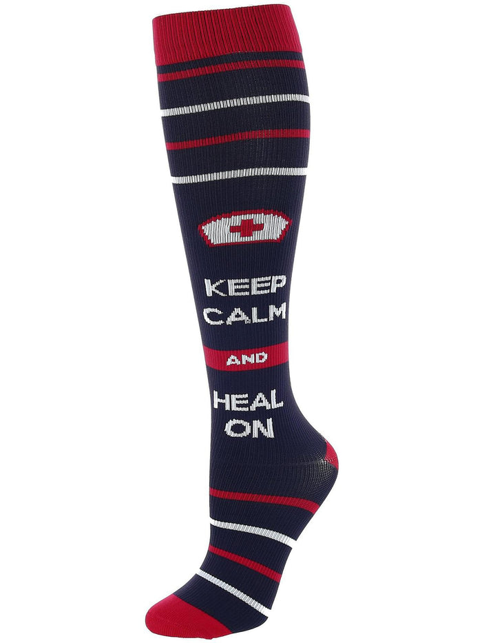 Compression Socks- Keep Calm & Heal On